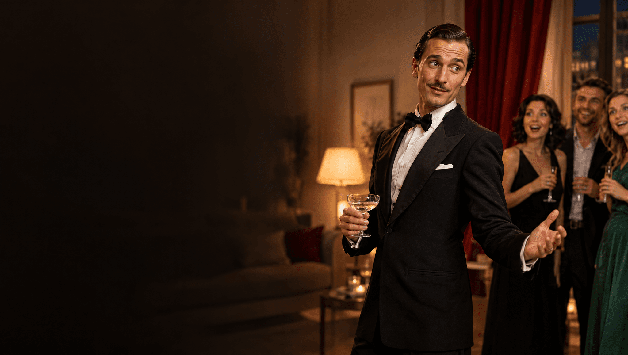 Comédien Murderama qui lance une murder party à domicile